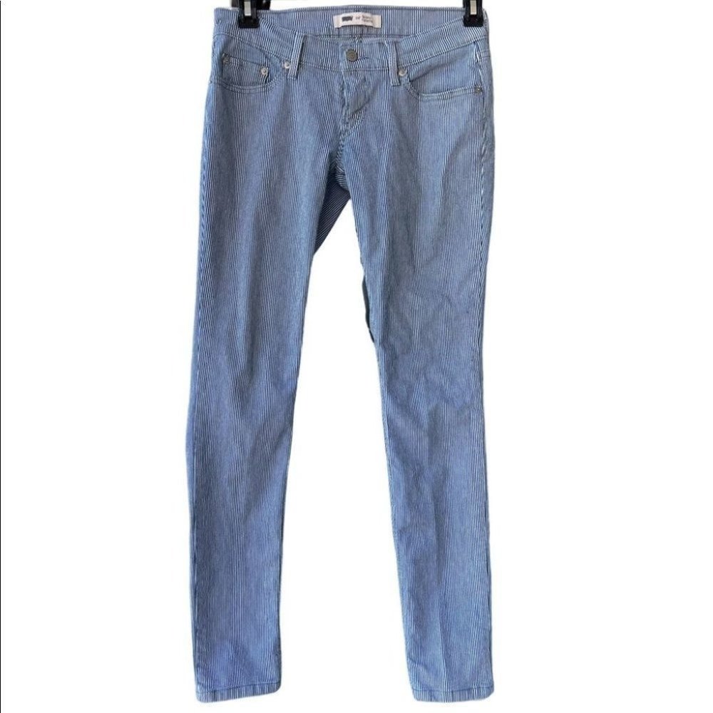 Levi's 524 Skinny Filiforme striped jeans